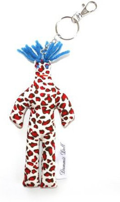 

Dammit Dolls Dammit Keychain Rouge Gupard Red & Chocolate Leopard Blue(Multicolor)