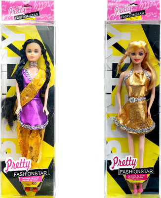 

Amaya Pretty Fashion Doll67 SET of 2(Multicolor)