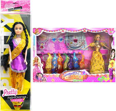 

Amaya Pretty Fashion Doll77 Set Of 2(Multicolor)