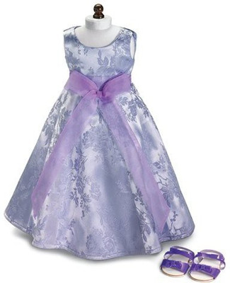

Girlfriends by Carpatina Dolls Lavender Field ~ Party Dress & Sandalsfits 18" American Girl(Purple)