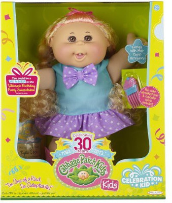 

Cabbage Patch Kids Celebration Girl Blond Hair And Brown Eyes(Multicolor)
