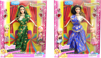 

Amaya Pretty Fashion Doll328 Set Of 2(Multicolor)