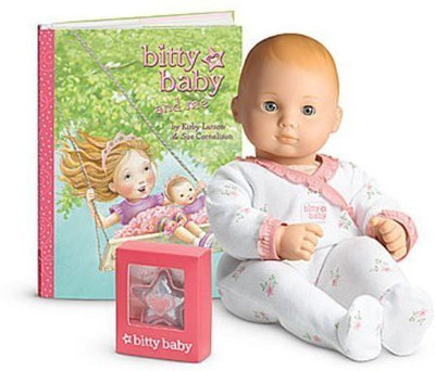

American Girl Bitty Ba Light Skin Red Hair Grey Eyes Bb7(White)