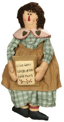 

Your Heart's Delight Your Hearts Delight Live Laugh Love Fabric Decor15Inch(Multicolor)
