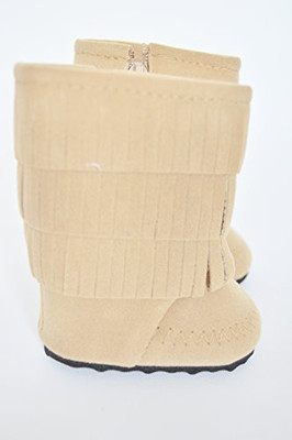

Brittany's Tan Fringe Boots For American Girl S18 Inch Clothes(Beige)