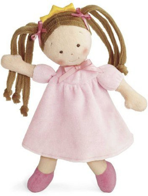 

North American Bear Little Princess Brunette 10" Rag(Pink)