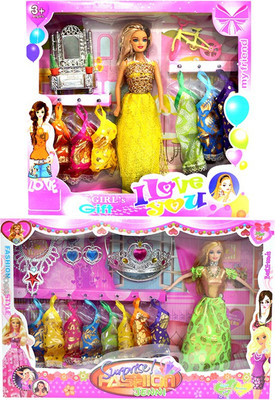 

Amaya Pretty Fashion Doll411 Set Of 2(Multicolor)