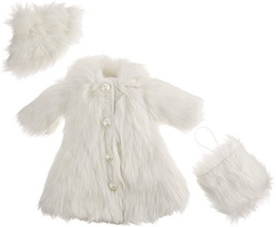 

Unique Doll Clothing White Fur Coat For 18" Including The American Girl Line(White)