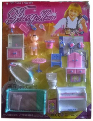 

New Pinch Pretty House Furniture Kit(Multicolor)
