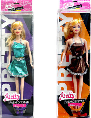 

Amaya Pretty Fashion Doll98 SET of 2(Multicolor)