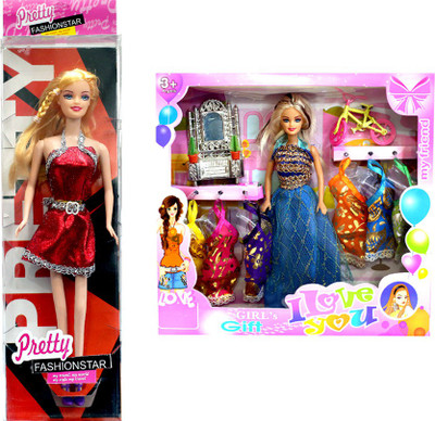 

Amaya Pretty Fashion Doll197 Set Of 2(Multicolor)