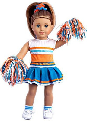 

DreamWorld Collections Cheerleader 6 Piece Cheerleader Outfit(Multicolor)