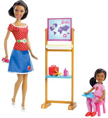 

Barbie I Can Be Teacher African American Playset(Multicolor)