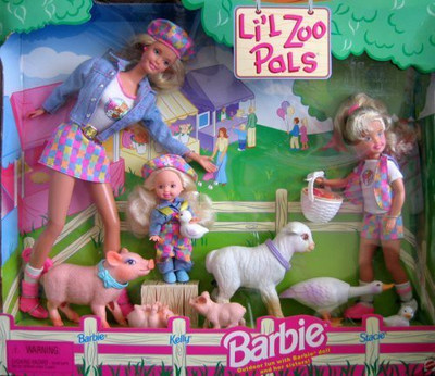 

Barbie Li'L Zoo Pals Gift Set W Kelly & Stacie(1998)(Multicolor)