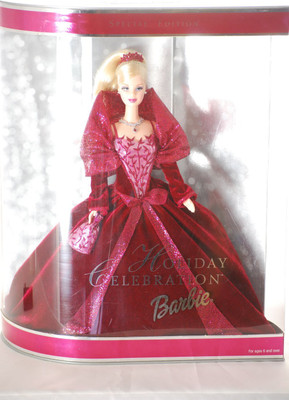 

Mattel Barbie 2002 Holiday Celebration(Red)