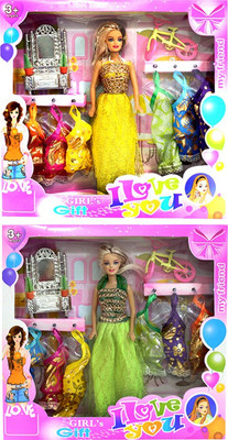 

Amaya Pretty Fashion Doll436 Set Of 2(Multicolor)