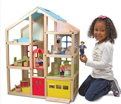 

Melissa & Doug Hi-Rise Dollhouse(Multicolor)