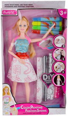 

Smiles Creation DIY Doll Set With Fashion Accessories Toy for kids(Multicolor)