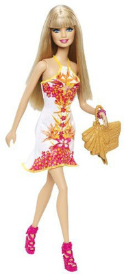 

Barbie Fashionista White Floral Dress(Multicolor)
