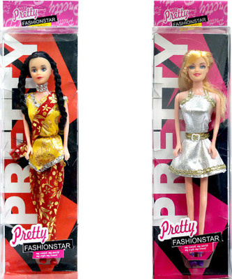 

Amaya Pretty Fashion Doll34 Set Of 2(Multicolor)