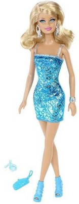

Mattel Barbie Glam & Glitz 2013 Holiday Exclusive Blue Dress(Blue)