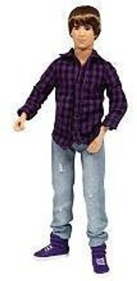 

Crojack Justin Bieber Real Hairstyle Purple Plaid Shirt(Multicolor)