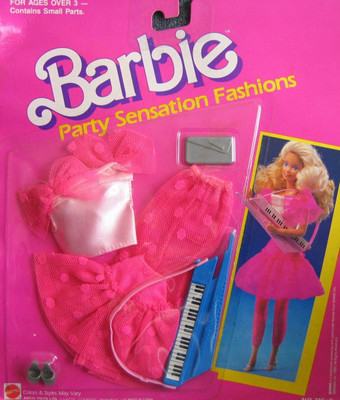 

Barbie Party Outfit For 30 cm Doll(Pink, White)