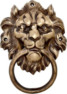 Handecor 7.5" Lion Mouth Brass Door Knocker(Antique Brass) Flipkart