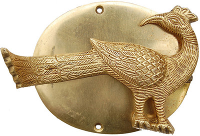 32% OFF on Aakrati Peacock Brass Door Knocker(Antique Brass)