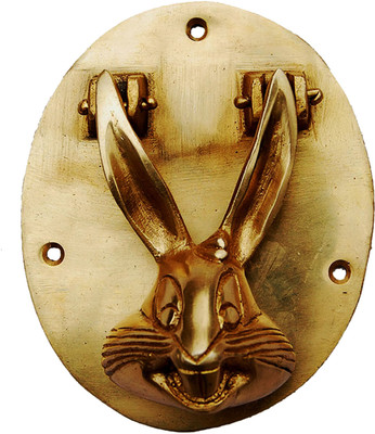 35% OFF on Aakrati Rabbit Shape Brass Door Knocker(Antique Brass)