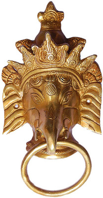 23% OFF on Aakrati Ganesha Face Brass Door Knocker(Antique Brass) 23% OFF on Aakrati Ganesha Face Brass Door Knocker(Antique Brass)