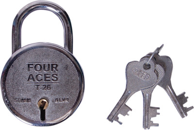 

FOUR ACES Steel Chrome Door levers(Silver)