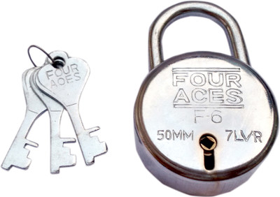 

FOUR ACES Steel Chrome Door levers(Silver)