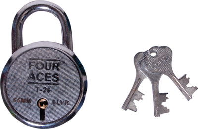 

FOUR ACES Steel Chrome Door levers(Silver)