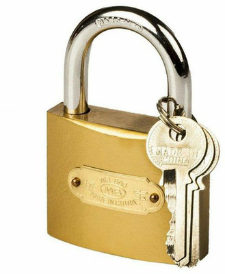 Square Circle Meibao 38 Mm With 3 Keys Padlock(Gold)