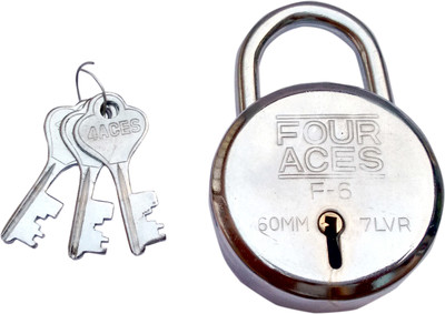 

FOUR ACES Steel Chrome Door levers(Silver)