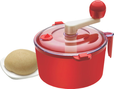 

Ritu Cutter + Dough Maker Plastic, Stainless Steel Detachable Dough Maker(Red)