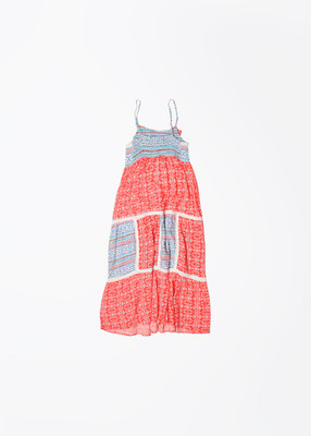 

Pepe Jeans Girl's Midi/Knee Length Casual Dress(White, Sleeveless