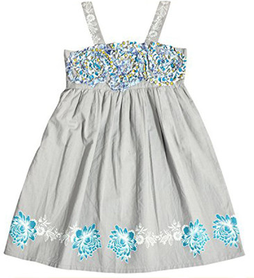 

Pure Nautanki Midi/Knee Length Casual Dress(Grey, Noodle strap