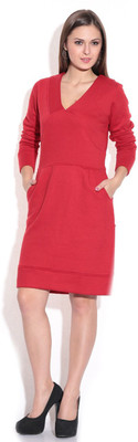 Finesse Women's Sheath Red Dress
