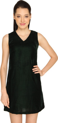 Ashtag Women A-line Green Dress