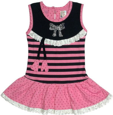 

LittleLife Mini/Short Casual Dress(Pink, Sleeveless