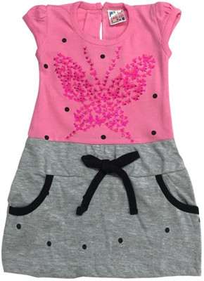 

Little Life Mini/Short Casual Dress(Pink, Cap Sleeve