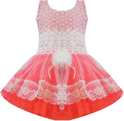 

Fashionitz Girls Maxi/Full Length Party Dress(Red