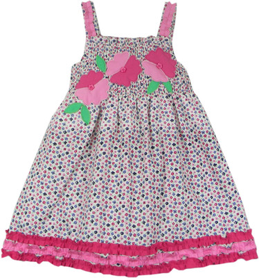 

SSMITN Midi/Knee Length Casual Dress(Pink, Sleeveless