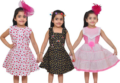 

Pari & Prince Midi/Knee Length Casual Dress(Multicolor, Sleeveless