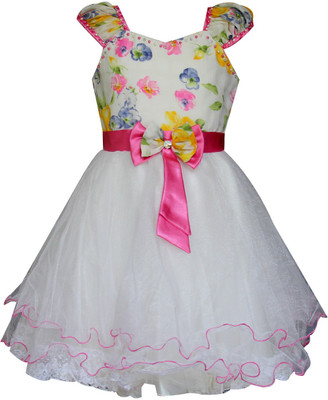 

Priyank Midi/Knee Length Party Dress(Pink, Fashion Sleeve