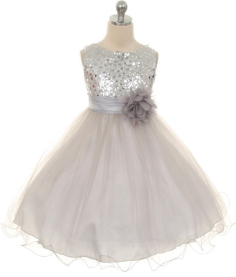 

Magic Fairy Midi/Knee Length Party Dress(Silver, Sleeveless