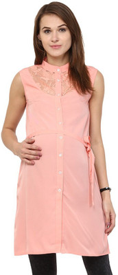 

Mine4Nine Women's Shift Beige Dress