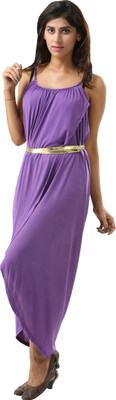 Fascinating Women Maxi Purple Dress